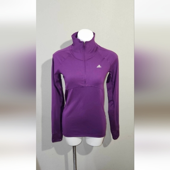 adidas Tops - Adidas Climalite 1/2 Zip Long Sleeve Women's Size Small